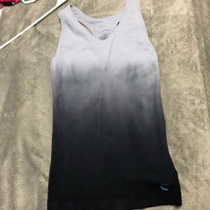 Grey ombré yoga top